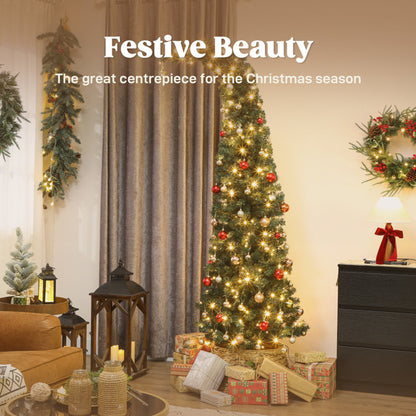 Slim 6ft Christmas Tree with 200 Warm White LEDs