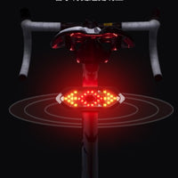 Smart Remote Control Waterproof Bike Taillight with LED Turn Signal and Horn 3