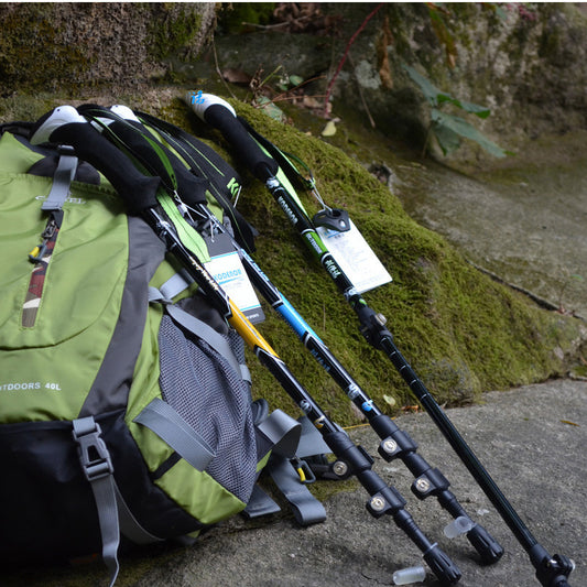 Multifunctional Telescopic Carbon Fiber Trekking Pole – Lightweight and Adjustable 63-135cm 1