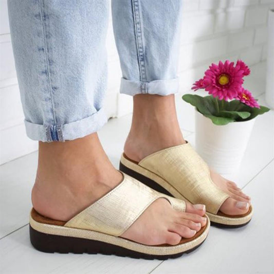 Comfortable Women's Platform Sandals with Orthopedic Bunion Corrector – Casual Flat Shoes in Plus Sizes 35-43 3