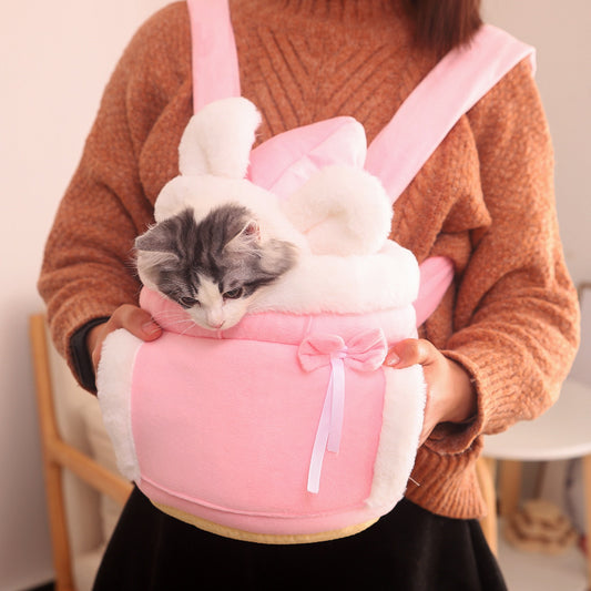 Cute Japanese and Korean Style Cat Litter Bag – Soft Velvet Material, 6-12 kg Capacity 1