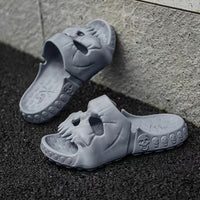 Personalized Skull Design Flip-Flops – Comfortable Indoor and Outdoor Slippers for Men 14