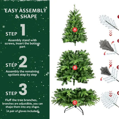 5FT Pre Lit Artificial Christmas Tree with Lights