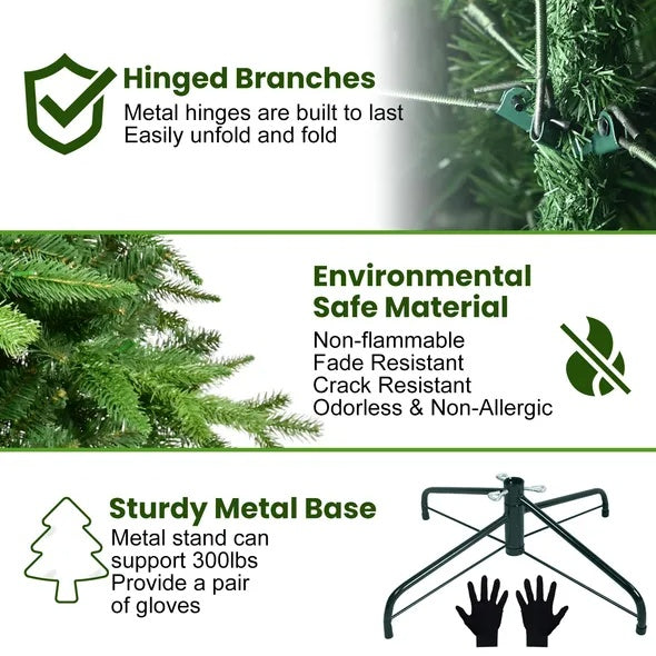 5FT Pre Lit Artificial Christmas Tree with Lights