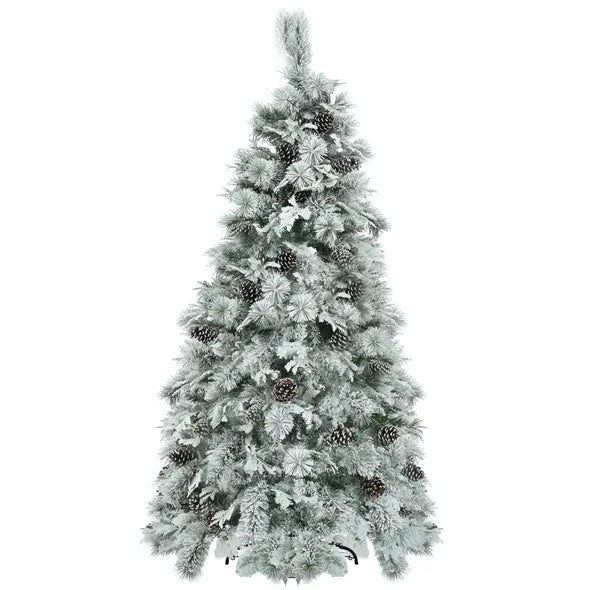 6FT Pre-Lit Snow Flocked Christmas Tree