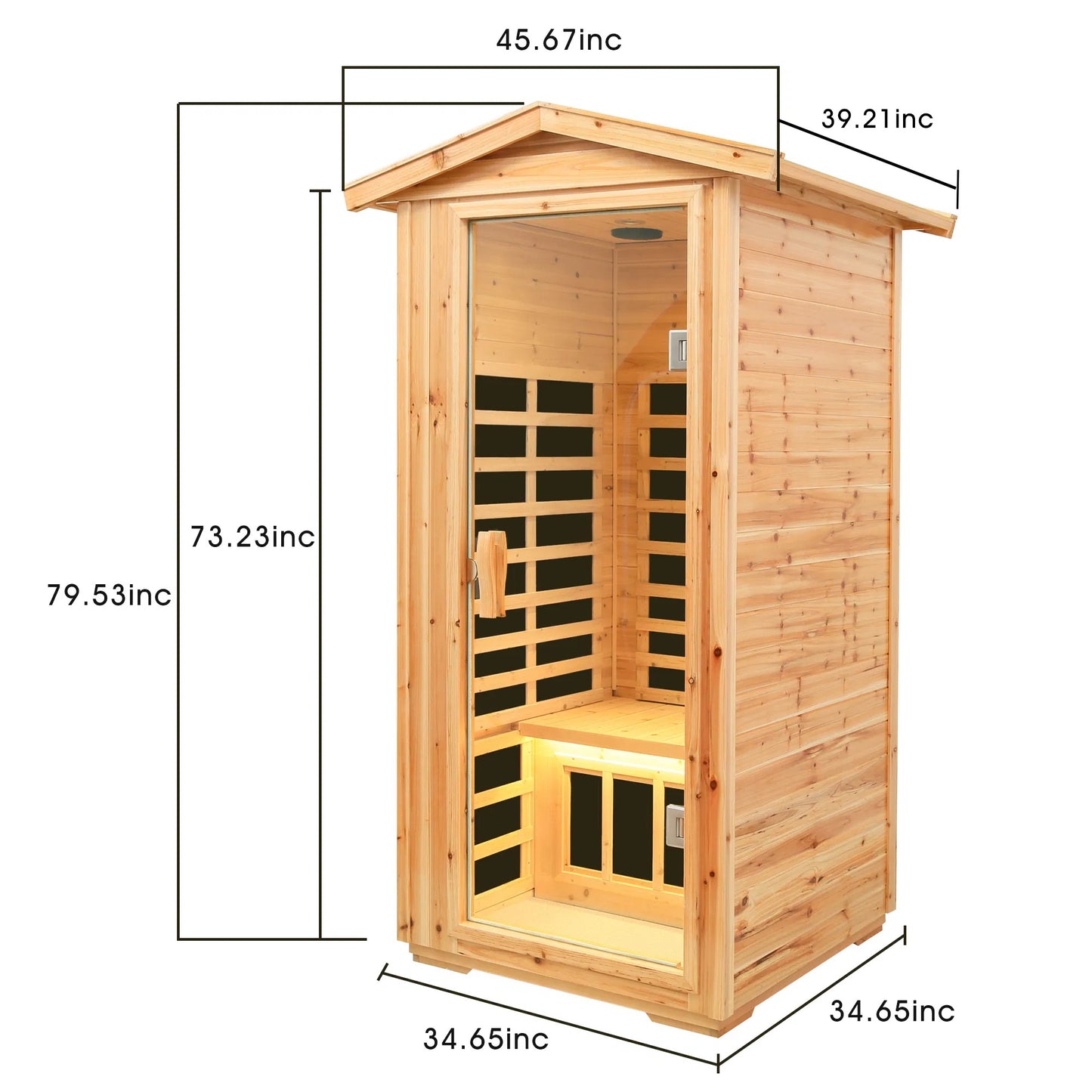 One Person Outdoor Infrared Sauna