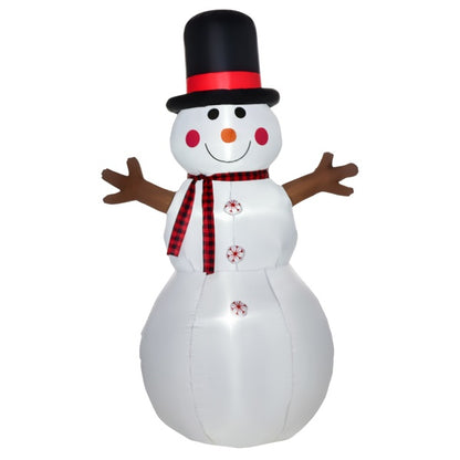 6ft Inflatable Snowman with LED Lights