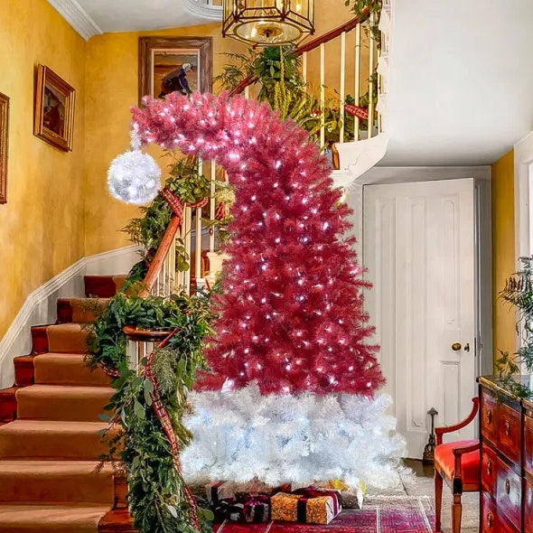 6FT Pre Lit Artificial Christmas Tree with 300 LED Lights