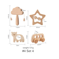 Montessori Wooden Cloud Bell Ring Set for Infants – 4 Colorful Musical Toys for Sensory Exploration and Motor Skill Development 3