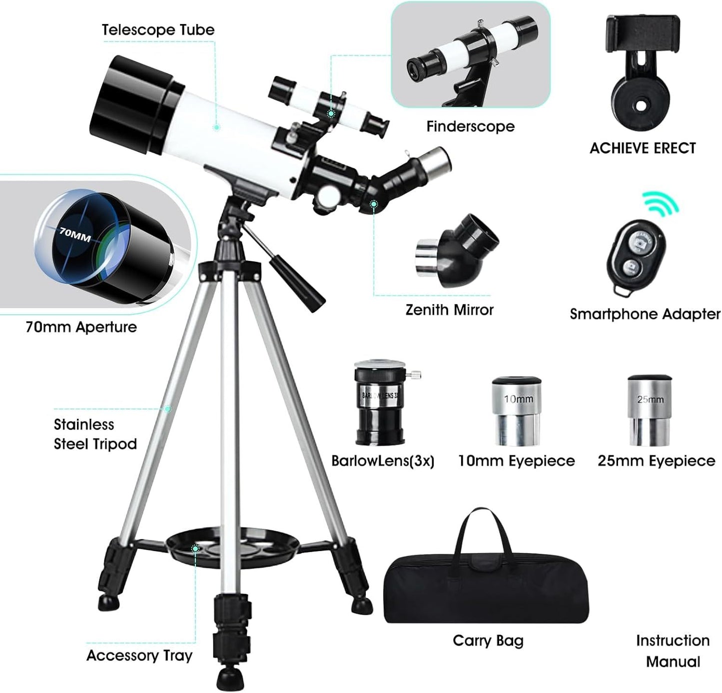 Astronomical Refracting Telescope