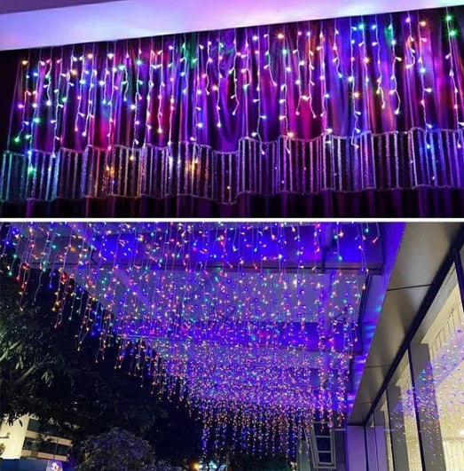 LED Icicle Curtain Party Lights