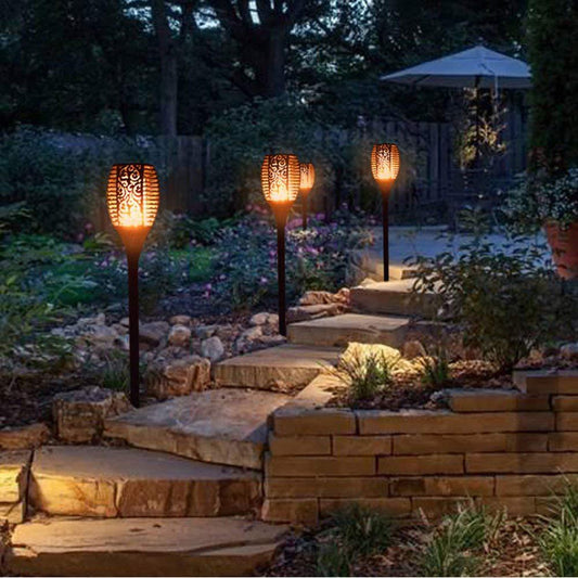 Solar Waterproof LED Torch Light – RGB Color Changing Outdoor Lighting for Garden and Landscape Decoration 1