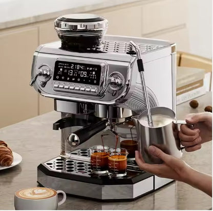 Semi-Automatic Espresso Coffee Machine with Steam Wand