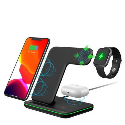 3-in-1 Wireless Charger Station for Phone, Watch, and Headset – Fast Charging Pad 1