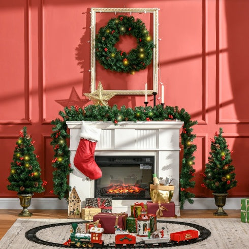 Pre-Lit Christmas 4-Piece Set