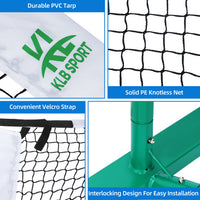 22 FT Portable Pickleball Net with Metal Frame – Easy Setup for Indoor and Outdoor Play, USAPA Regulation Size 4