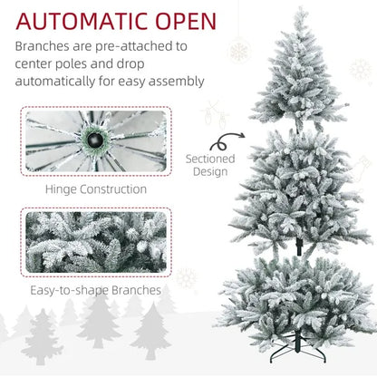 7 Ft Snow Flocked Artificial Christmas Tree