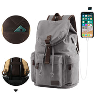 Large Capacity Vintage Canvas Travel Backpack for Men and Women – Breathable Design, Multiple Colors 4