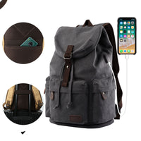 Large Capacity Vintage Canvas Travel Backpack for Men and Women – Breathable Design, Multiple Colors 2