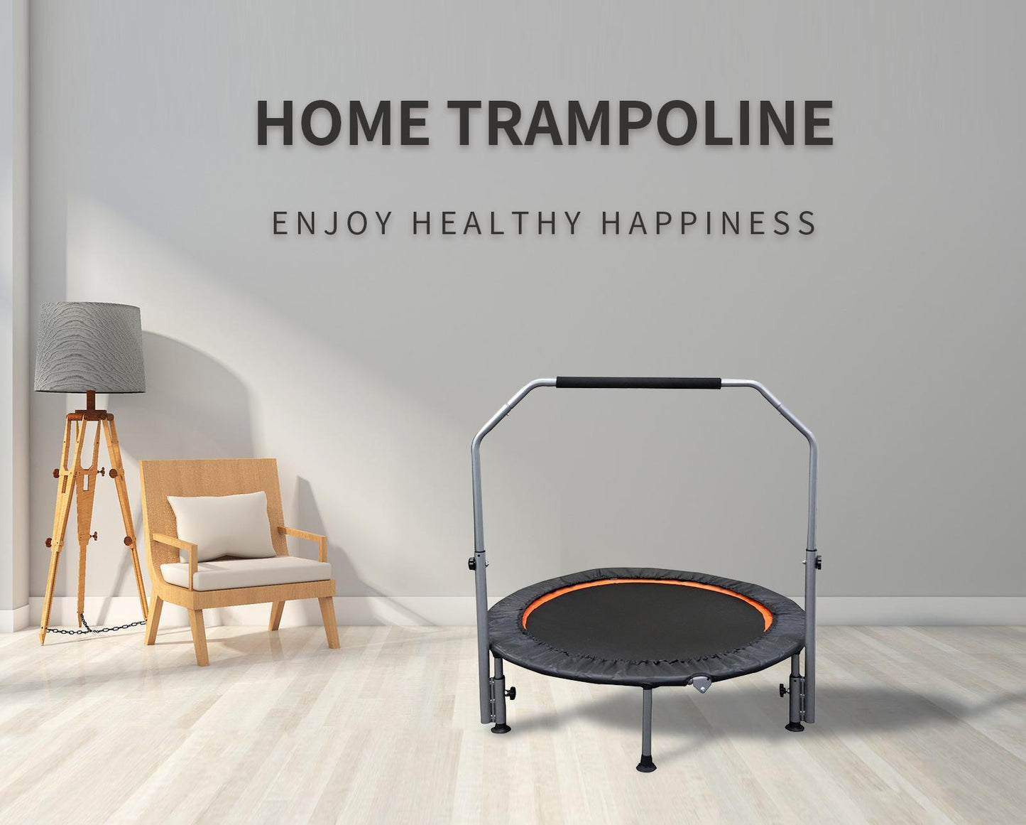 48 Inch Folding Mini Fitness Trampoline
