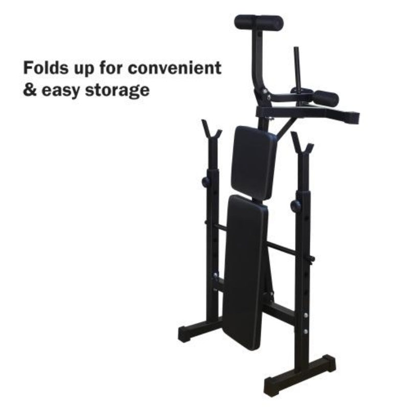 Adjustable Weight Bench with Squat Rack