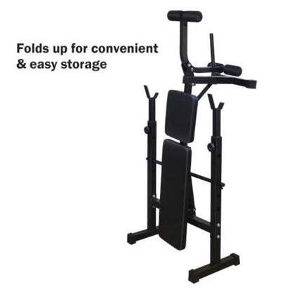 Adjustable Weight Bench with Squat Rack