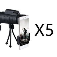 Monocular Telescope with 40x60 Zoom, Compass, Tripod, and Phone Clip for Outdoor Adventures 7