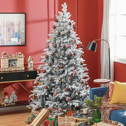 7 Ft Snow Flocked Artificial Christmas Tree