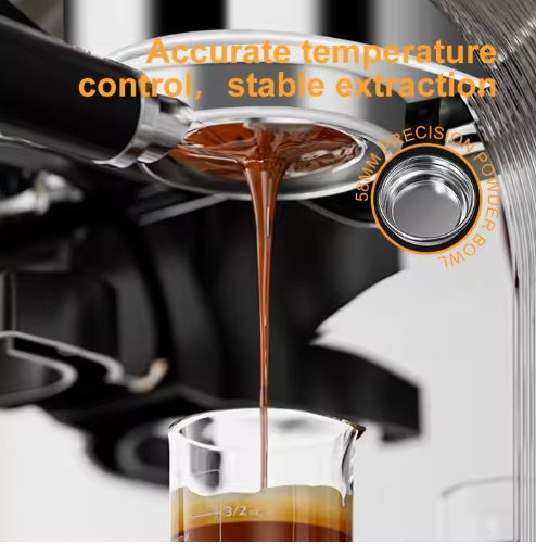 Semi-Automatic Espresso Coffee Machine with Steam Wand