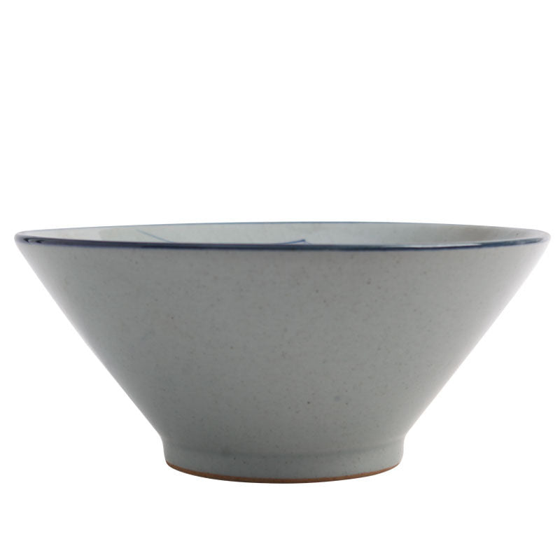 Hand-painted Bamboo Hat Large Thickened Noodle Bowl