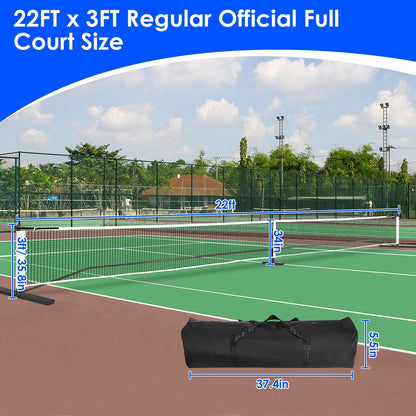 Portable Pickleball Set with Net, 4 Paddles and 4 Balls, Complete Pickleball Kit for Easy Setup and Outdoor Play 3