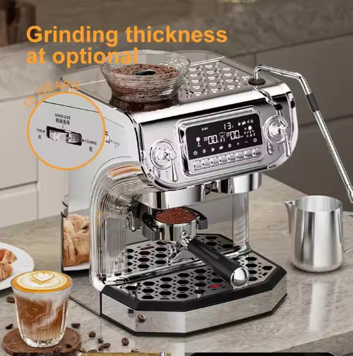 Semi-Automatic Espresso Coffee Machine with Steam Wand