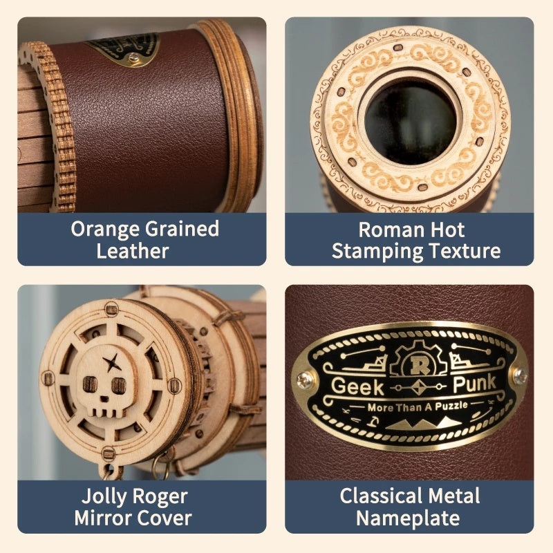 3D Wooden Puzzle Telescope Assembly Kit