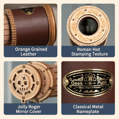 3D Wooden Puzzle Telescope Assembly Kit