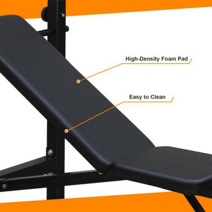 Adjustable Weight Bench with Squat Rack