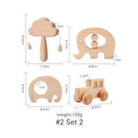 Montessori Wooden Cloud Bell Ring Set for Infants – 4 Colorful Musical Toys for Sensory Exploration and Motor Skill Development 5