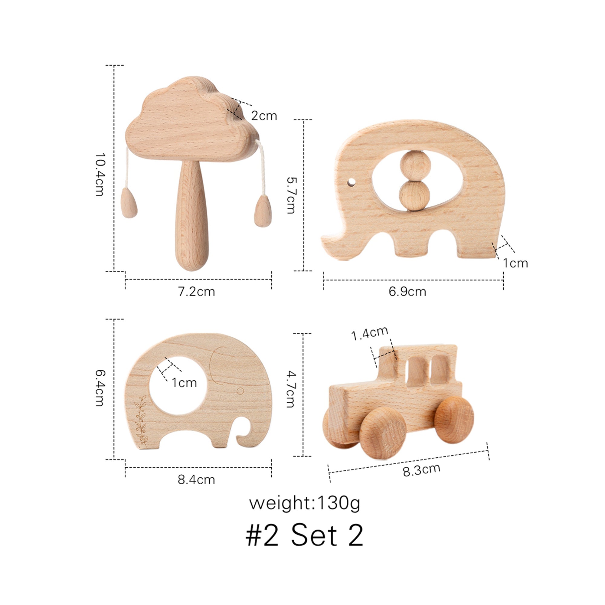 Montessori Wooden Cloud Bell Ring Set for Infants – 4 Colorful Musical Toys for Sensory Exploration and Motor Skill Development 5