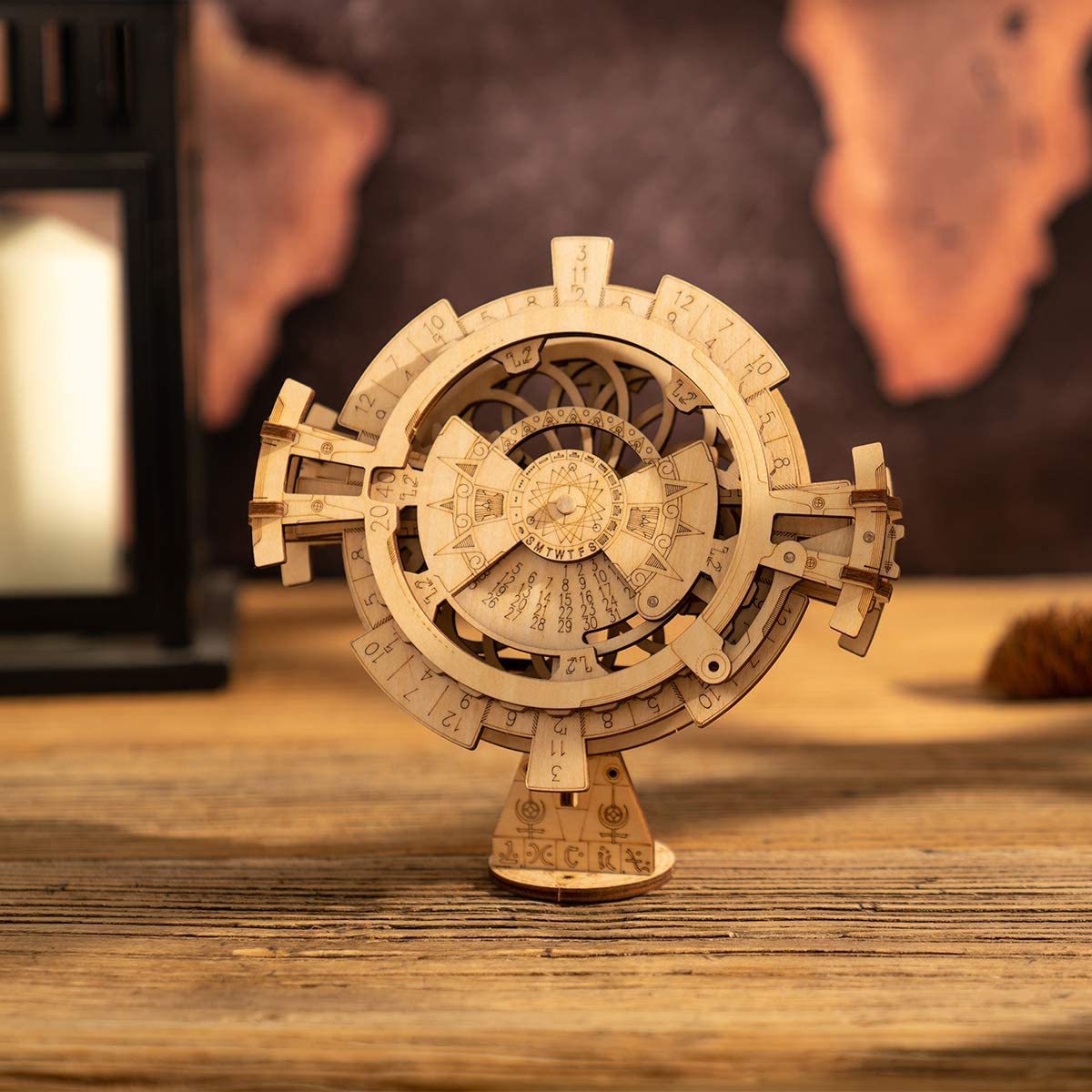 DIY 3D Wooden Puzzle Perpetual Calendar Kit