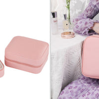 Smart LED Cosmetic Case with 4K Mirror – Large Capacity Travel Makeup Bag 12