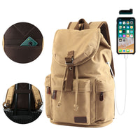 Large Capacity Vintage Canvas Travel Backpack for Men and Women – Breathable Design, Multiple Colors 5