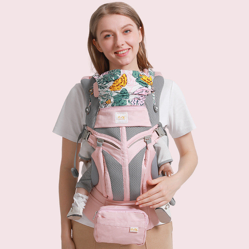 Front and Rear Dual-Use Baby Carrier - Adjustable Cotton Carrier for Newborns and Toddlers, Supports M-Shaped Sitting Posture 8