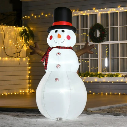 6ft Inflatable Snowman with LED Lights