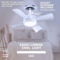 Socket Fan Light with Remote Control – Adjustable LED Ceiling Fan and Light Combo for Easy Installation and Comfort 3