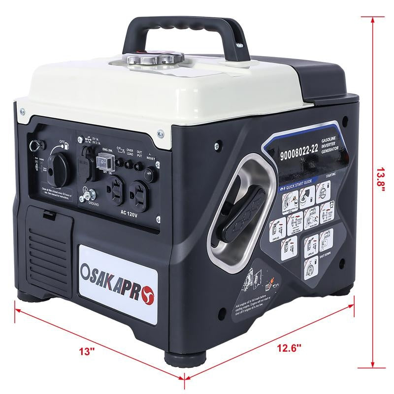 Portable 1200W Inverter Generator with Eco-Mode
