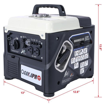 Portable 1200W Inverter Generator with Eco-Mode