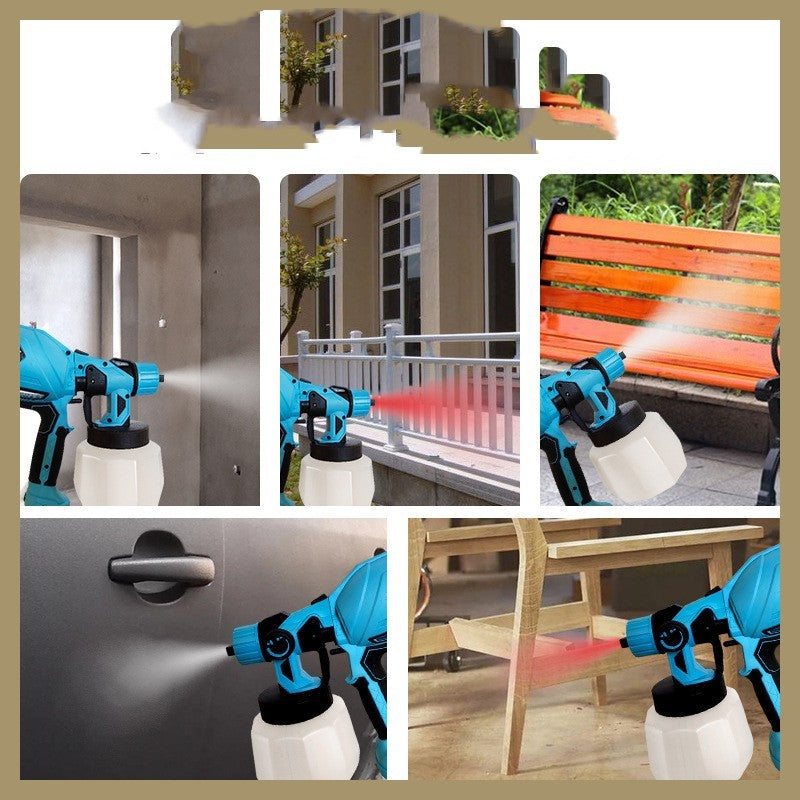 High-Power Electric Spray Gun for Paint and Disinfection – Wireless Lithium Battery Operated 3