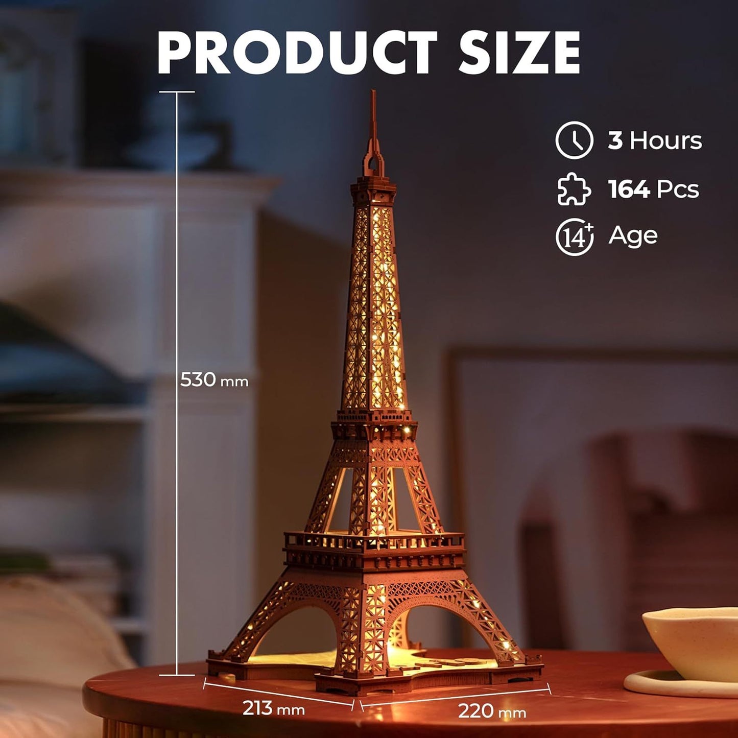 Eiffel Tower 3D Wooden Puzzle