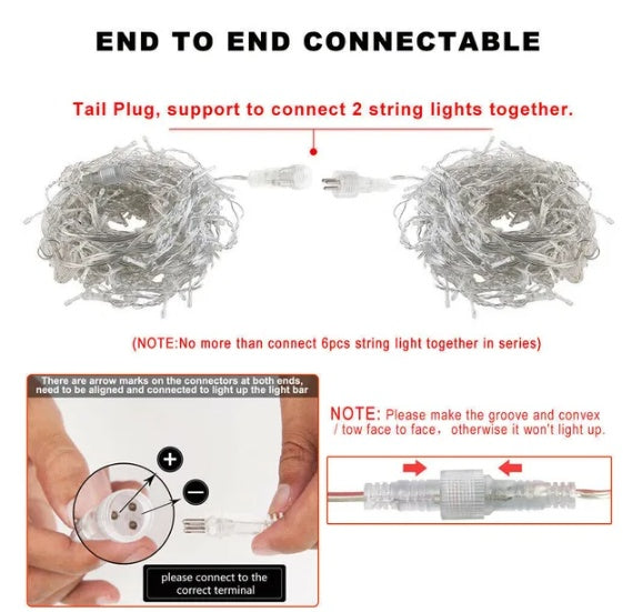 LED Icicle Curtain Party Lights