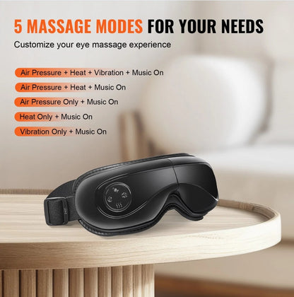 Heated Eye Massager Mask with Bluetooth
