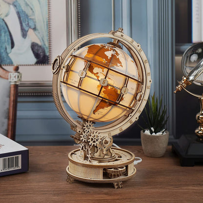 3D Wooden Globe Model Building Kit